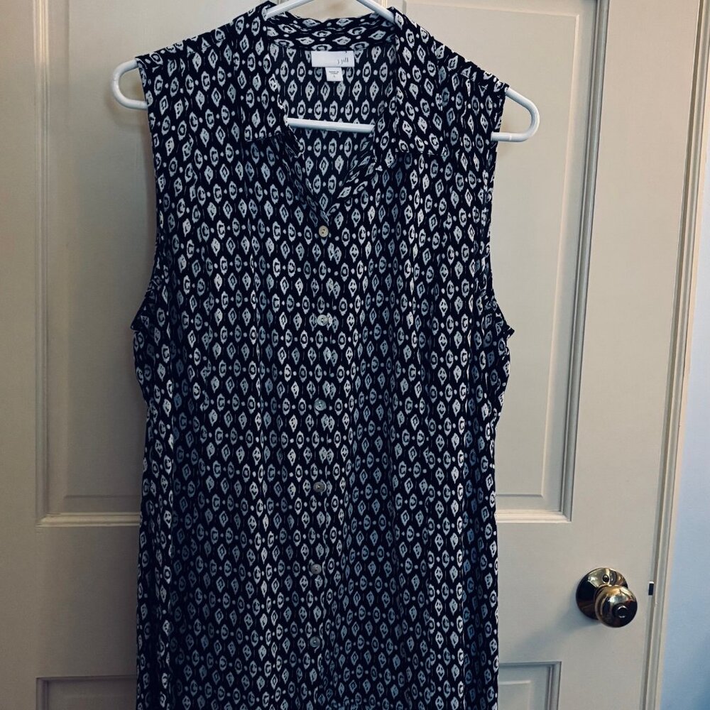 J Jill Sleeveless Blouse  - Size L